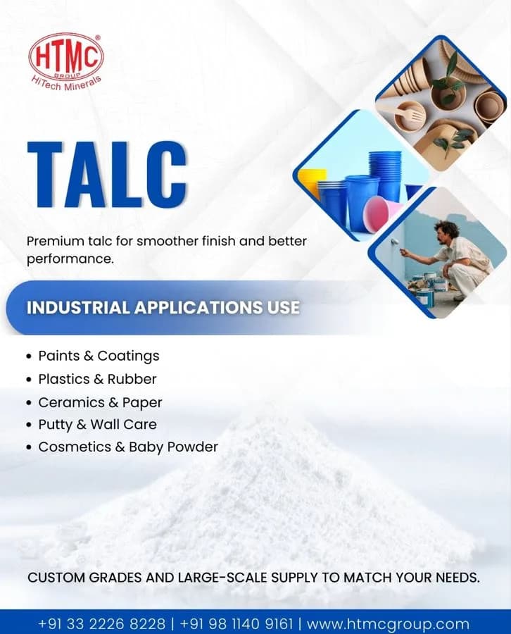 Top Talc Powder Manufacturers in India | HTMC Group