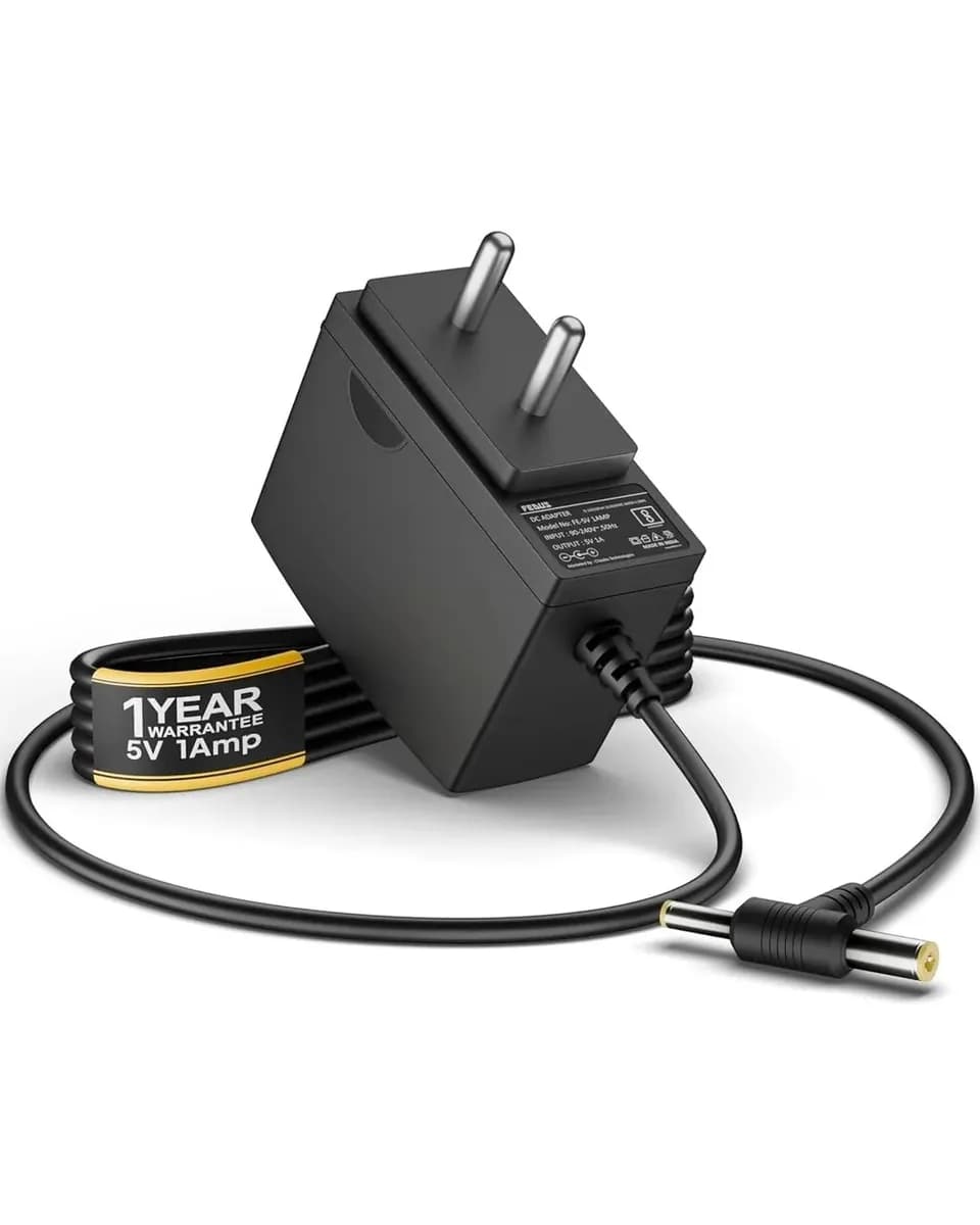 FEDUS 5V 1A DC Power Adapter for Set Top Box, CCTV, Router