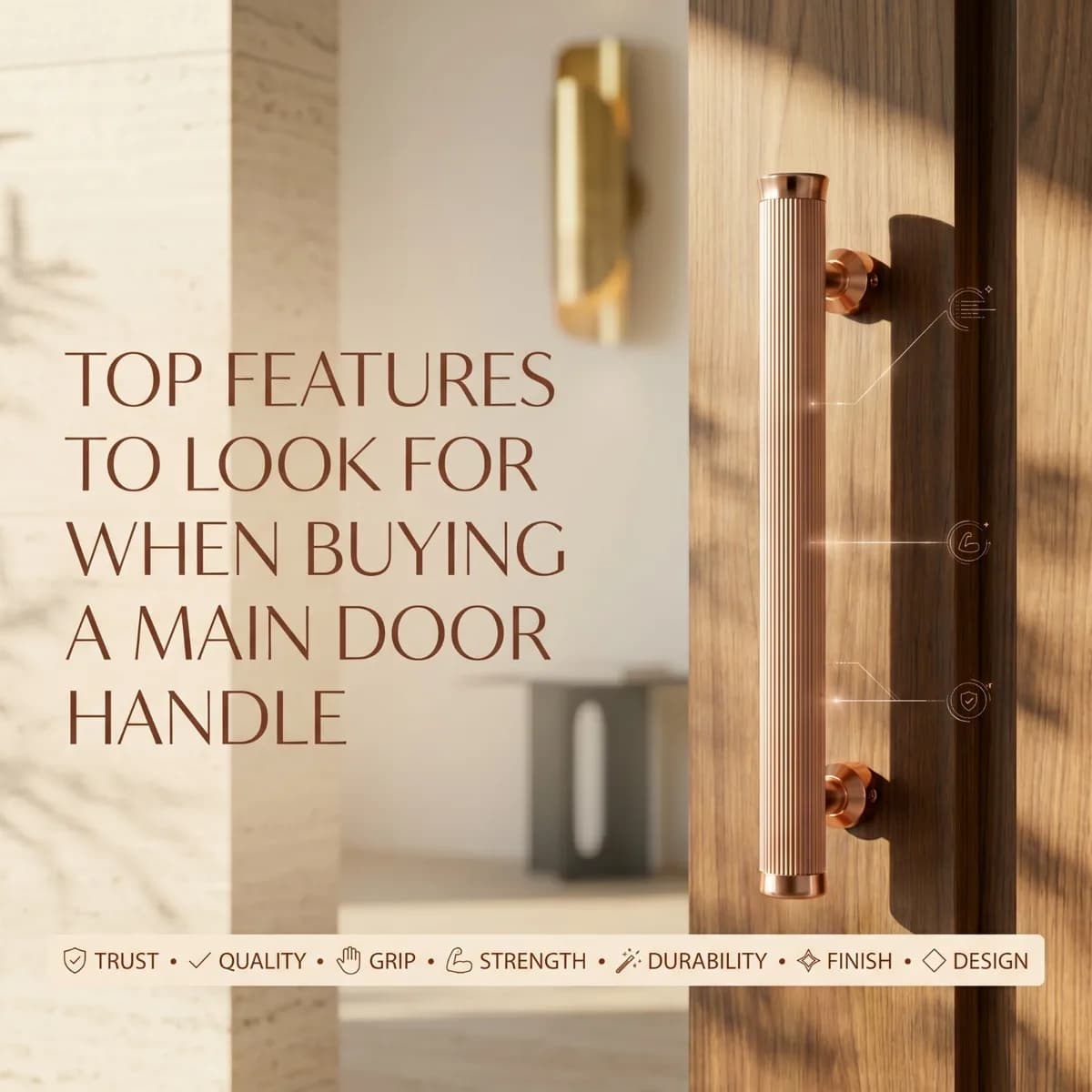 Top Features to Look for When Buying a Main Door Handle