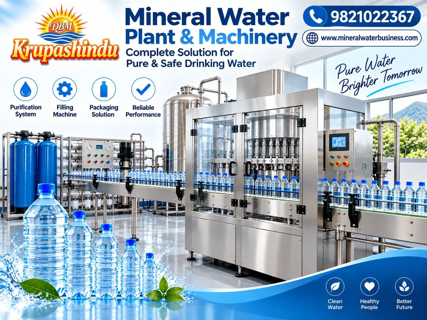 Top Mineral Water Plant Manufacturer in Maharashtra | Mineral Water Business