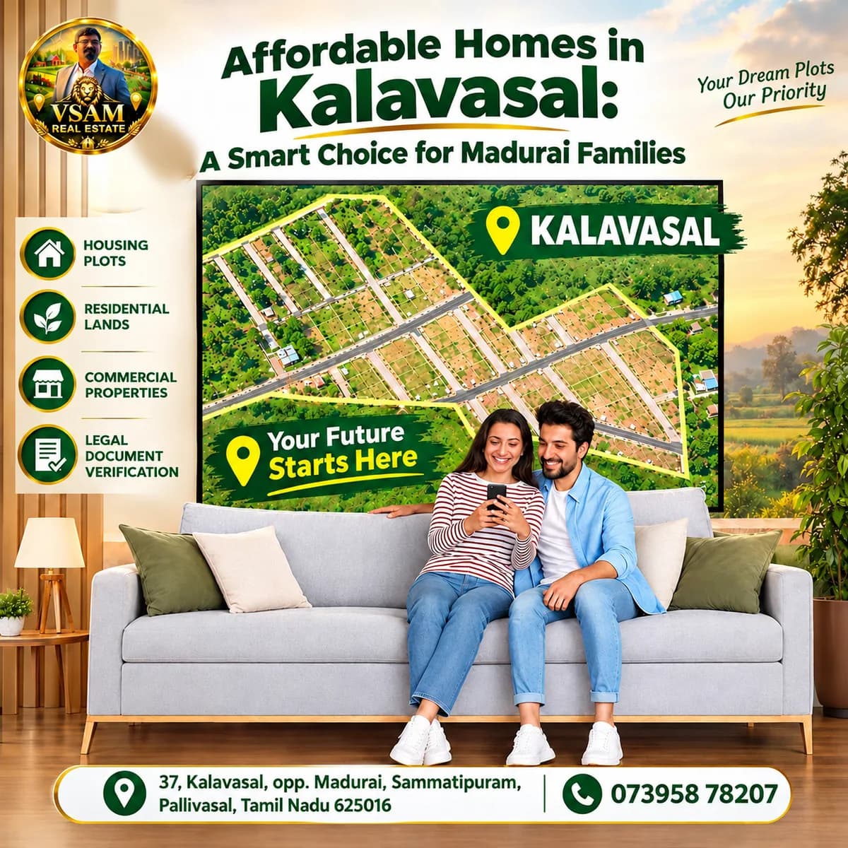Affordable Homes in Kalavasal: A Smart Choice for Madurai Families