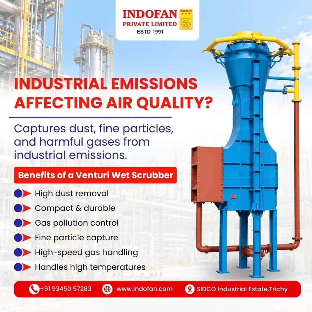 Venturi Wet Scrubber for Industrial Emission Control