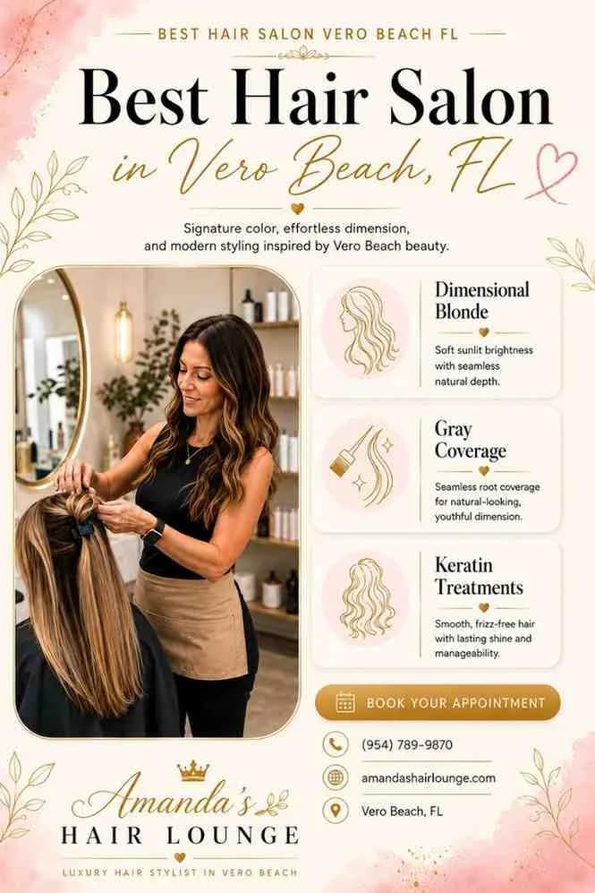 Hair Salon in Vero Beach With Private Styling Areas.