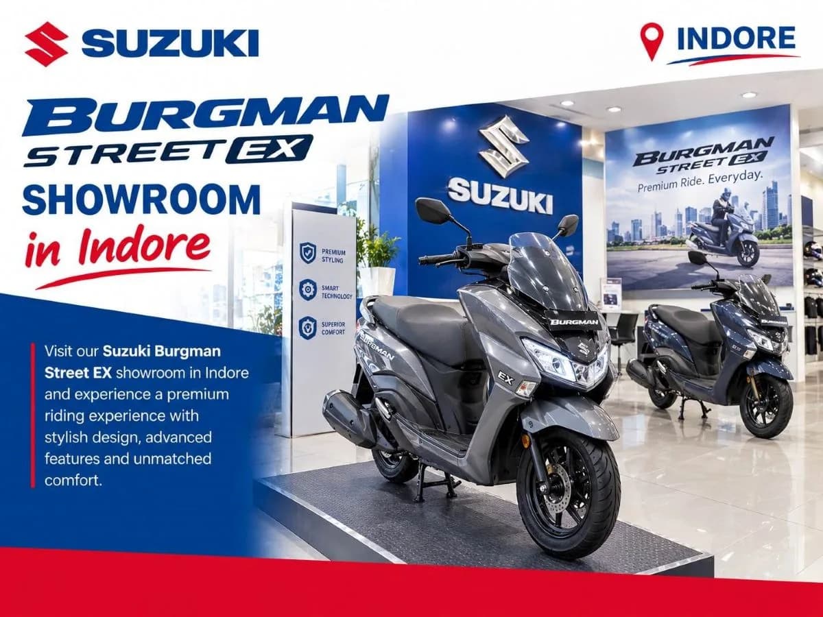Explore the New Burgman Street EX at an Indore Showroom