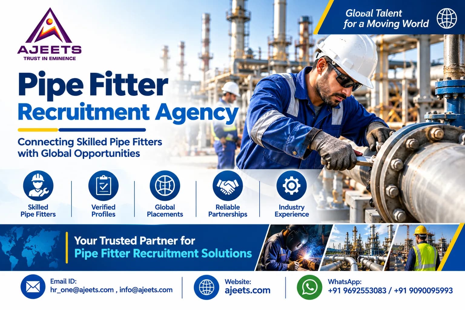 Pipe Fitter Recruitment Agency for Gulf Projects