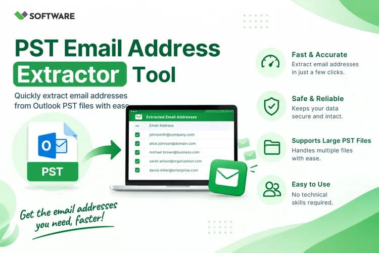 PST Email Address Extractor Software for Outlook Users