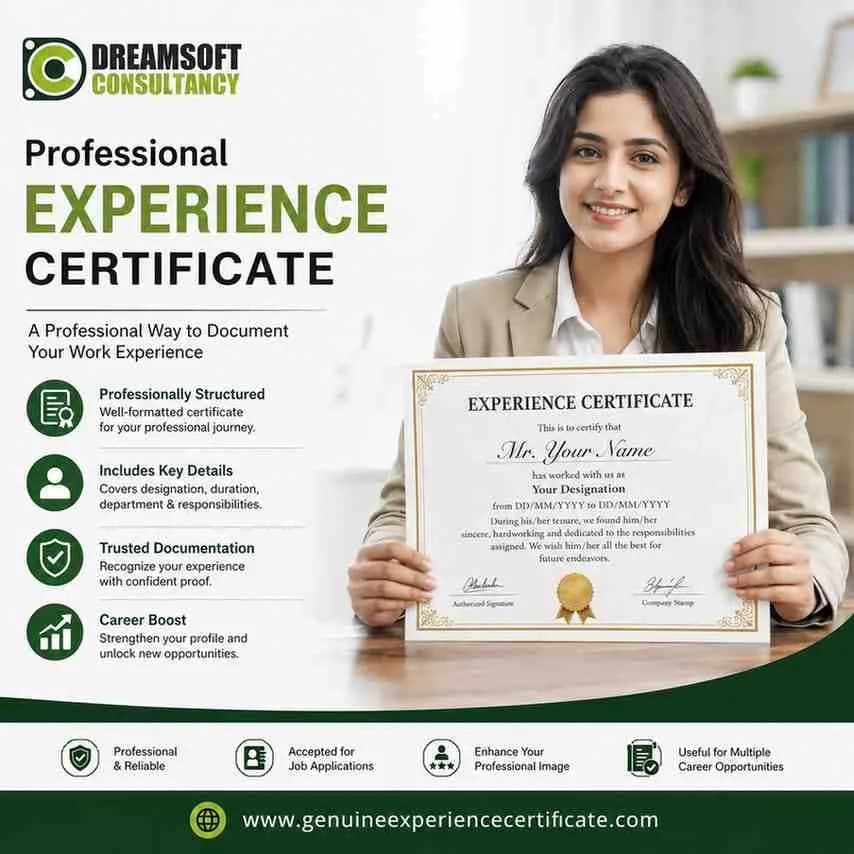 Genuine Experience Certificate Provider in Delhi