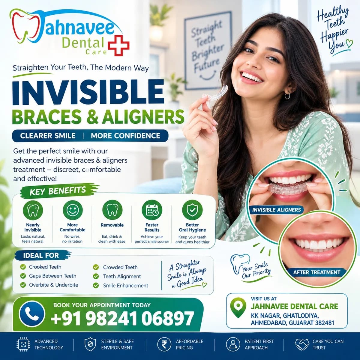 Affordable Invisible Braces & Clear Aligners in Ahmadabad