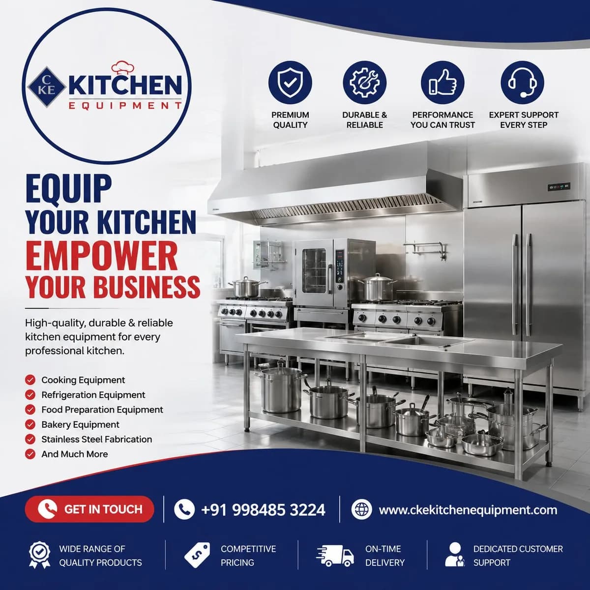 Commercial Kitchen Equipment Manufacturer in Kanpur