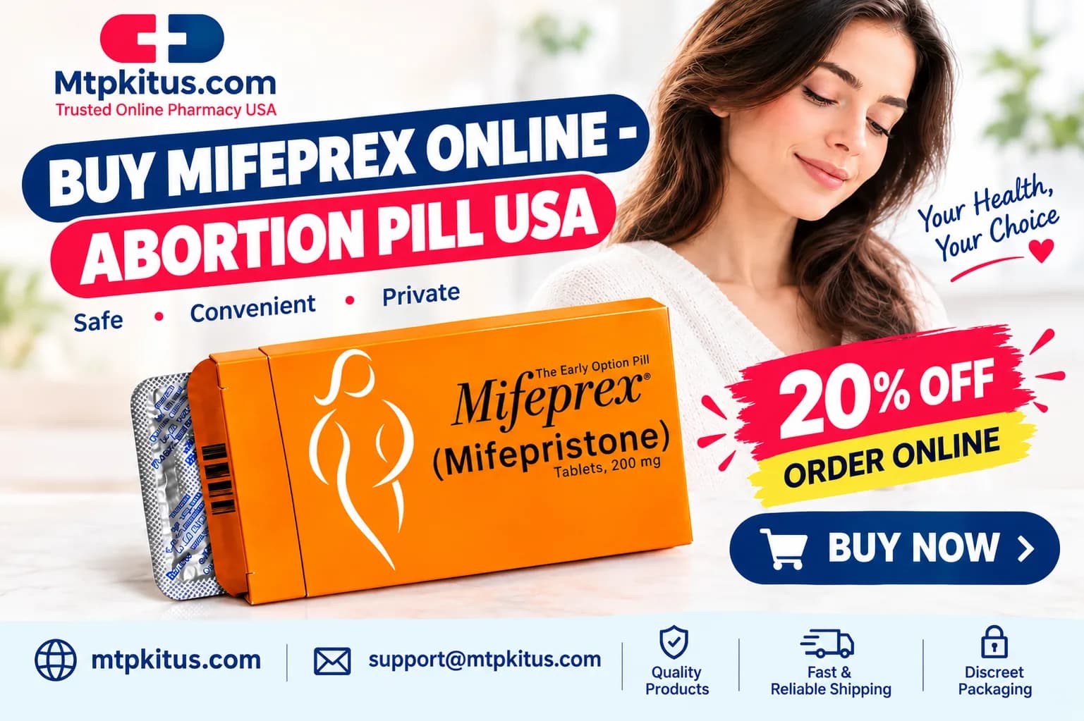 Buy Mifeprex online - Abortion pill USA