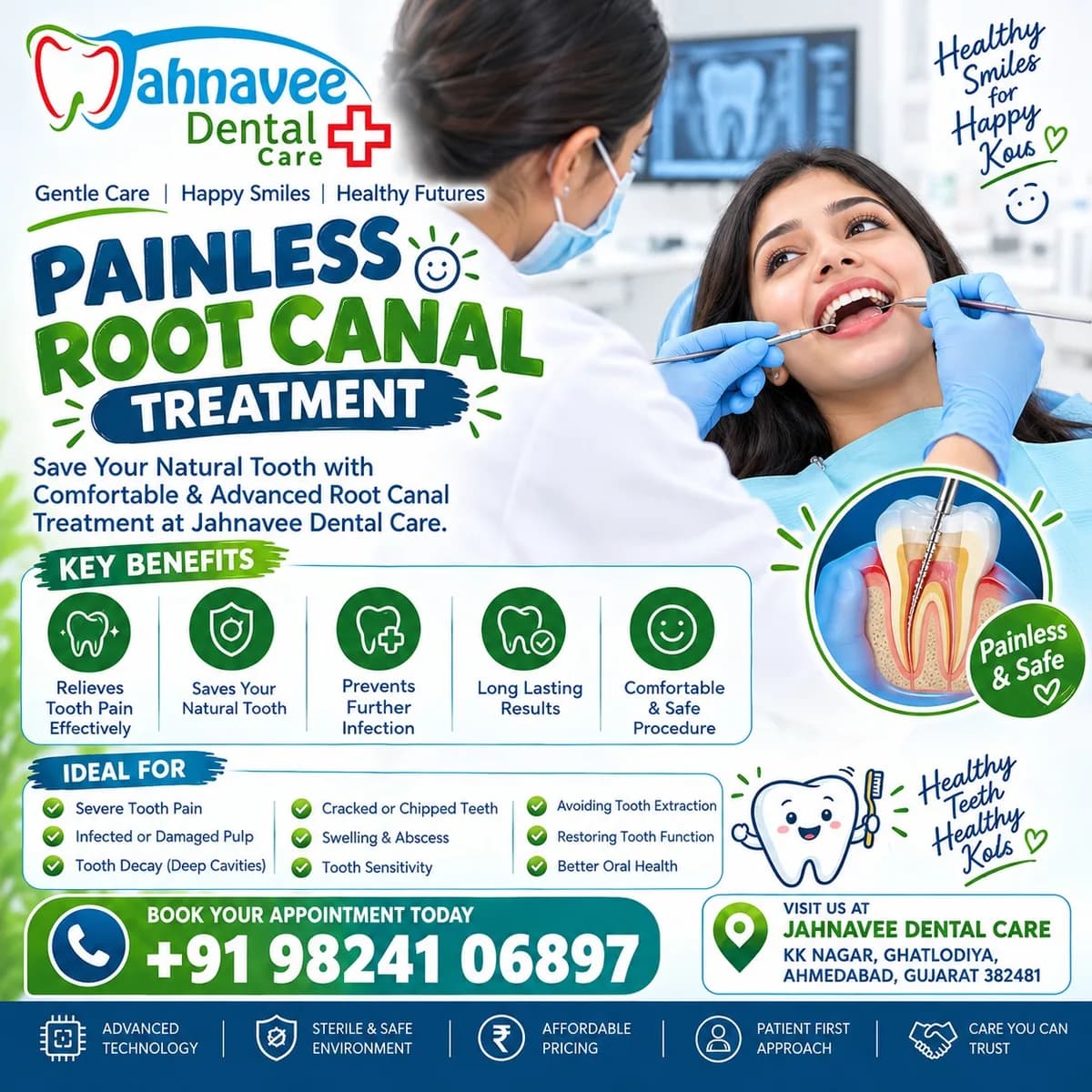 Painless Root Canal Treatment | Dr. Nandini H Mewada