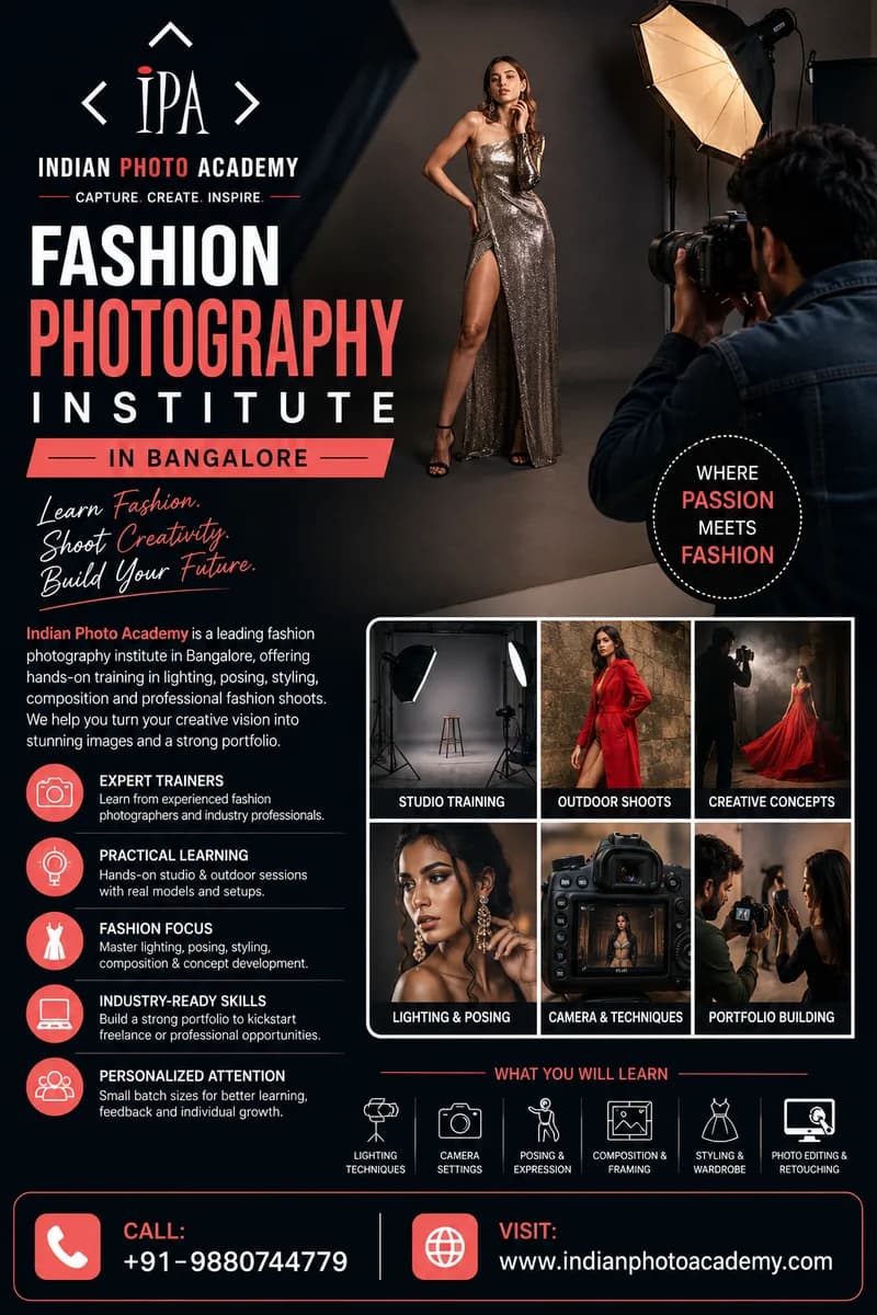 fashion photography institute in Bangalore