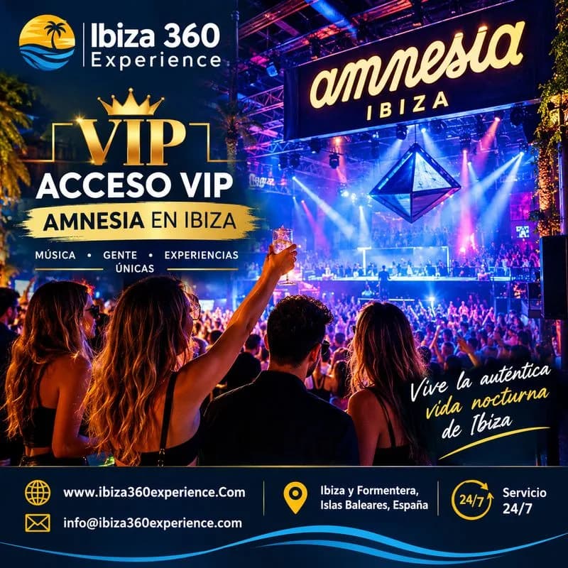 Acceso VIP Amnesia en Ibiza: Vive una Noche Exclusiva