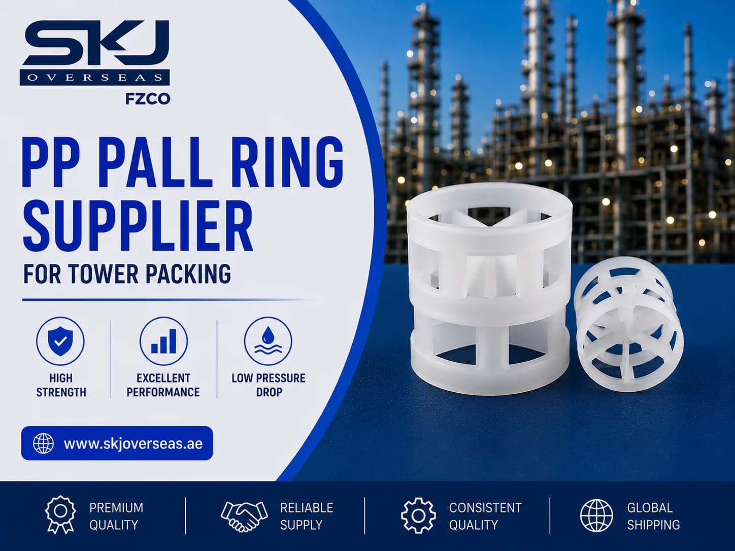 PP Pall Ring Manufacturer for Better Tower Packing Service Life