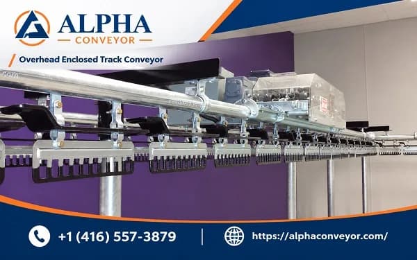 Overhead Enclosed Track Conveyor