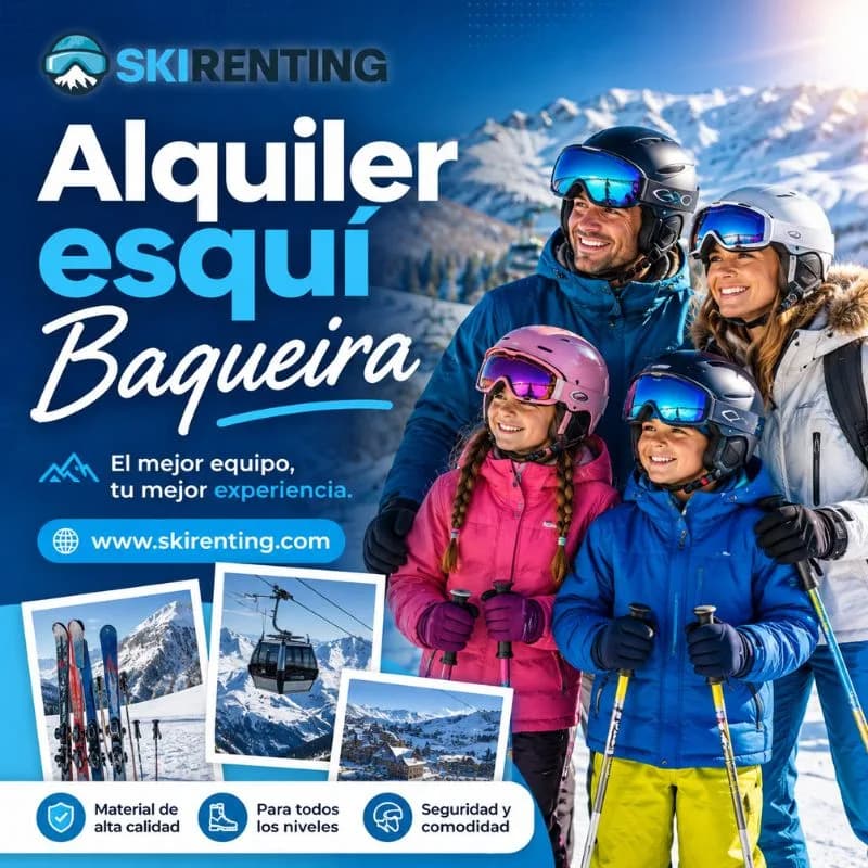 Alquiler esquí Baqueira: Todo lo que necesitas para esquiar mejor