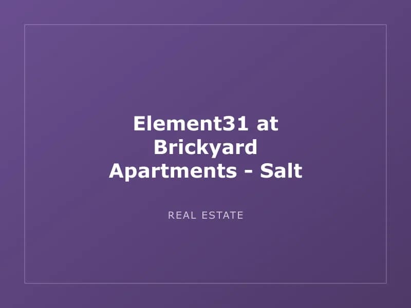 Element31 at Brickyard Apartments - Salt Lake City, UT