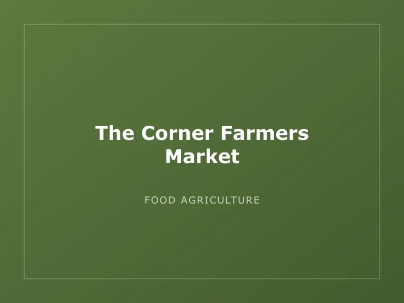 The Corner Farmers Market